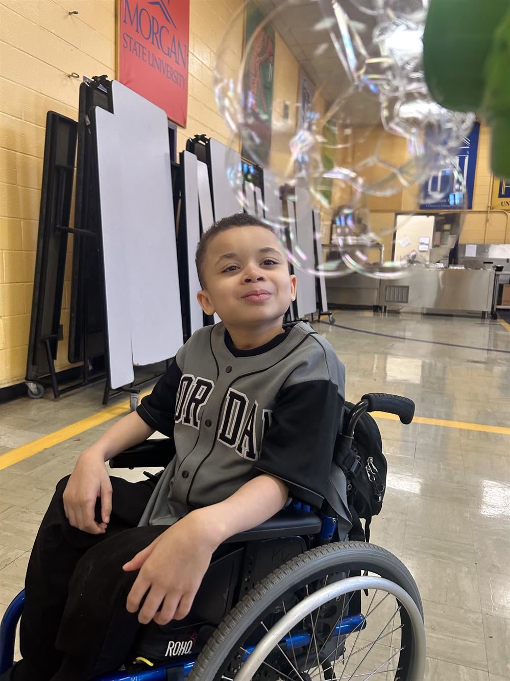  Student in a wheelchair